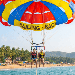 parasailing in baga beach goa