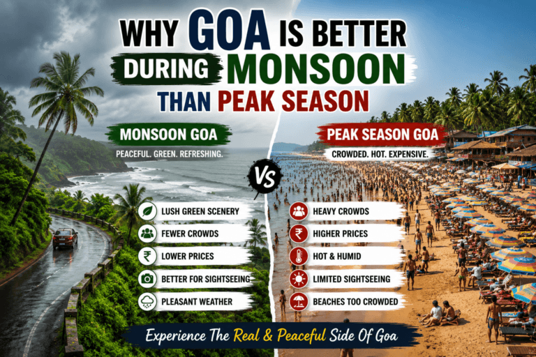Why Goa Is Better During Monsoon Than Peak Season Goa Travel Comparison