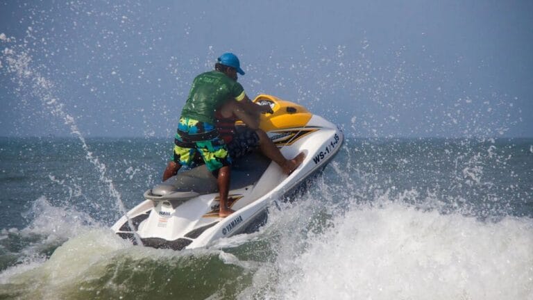 Jet ski ride at Baga Beach