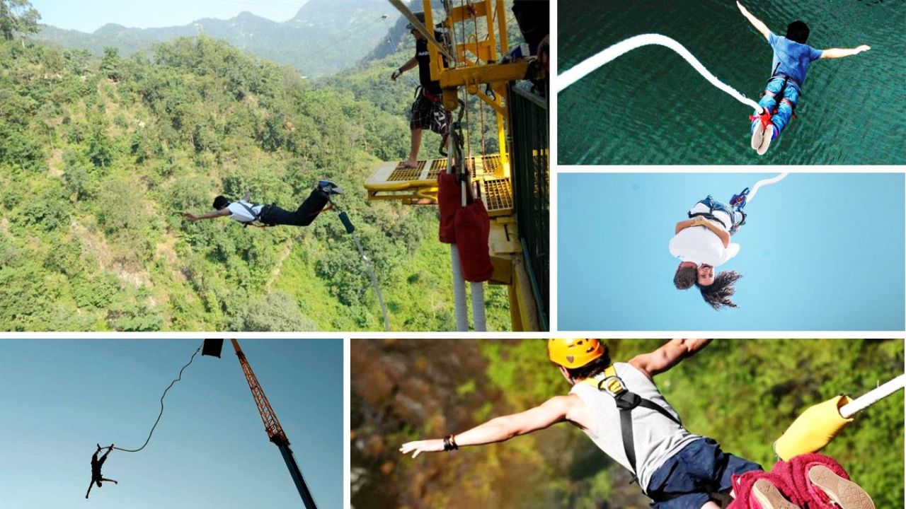 Bungee jump achievement moment Goa