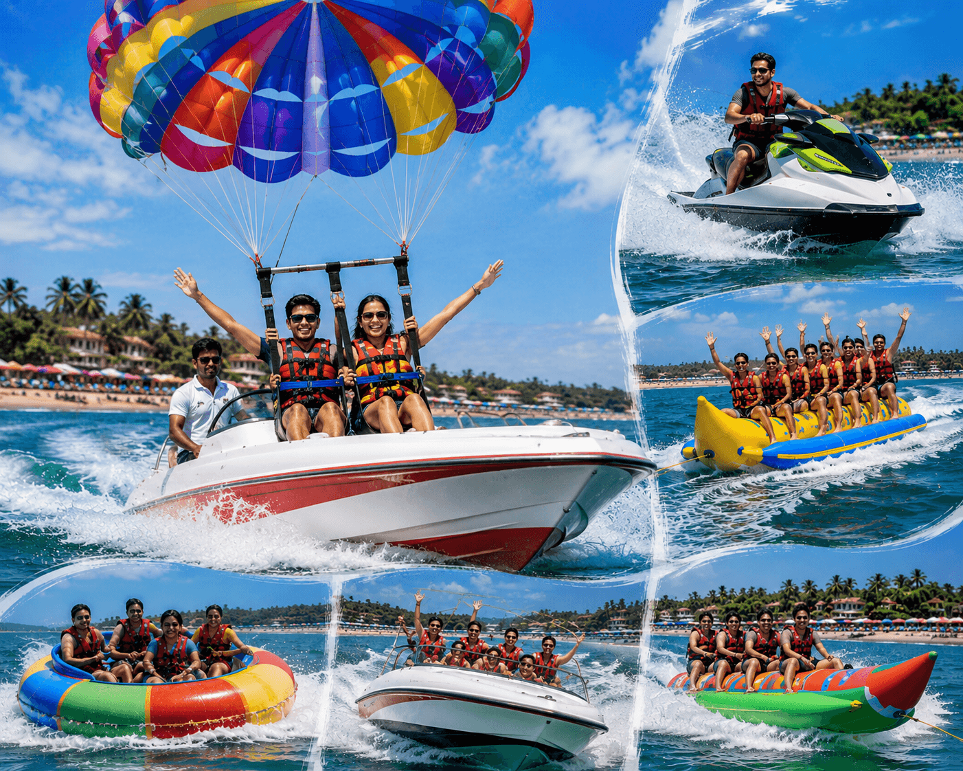 Calangute Beach water sports Goa