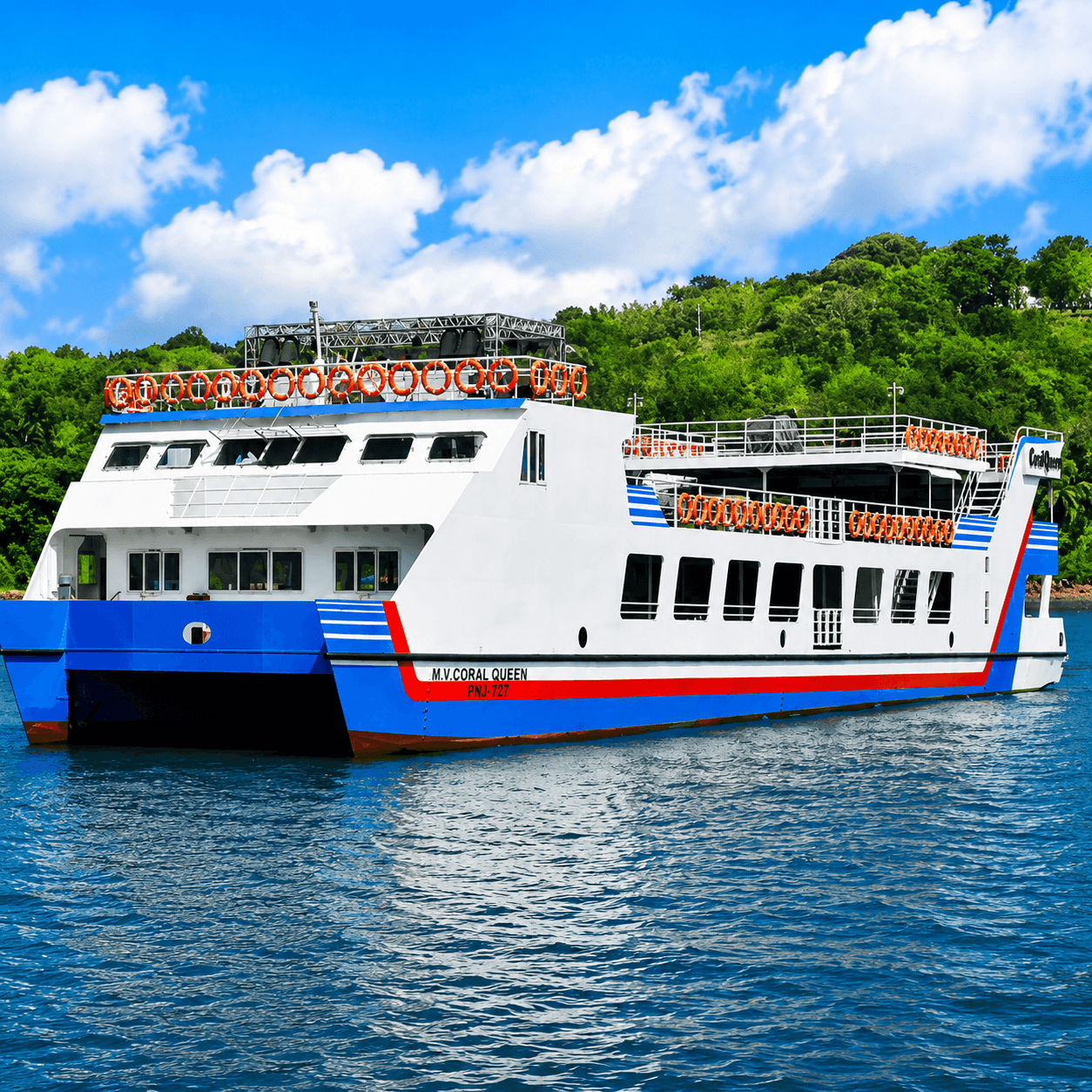 Coral Queen dinner cruise Goa evening entertainment experience