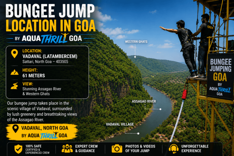 Goa bungee jump location Vadaval Latambercem near Sal