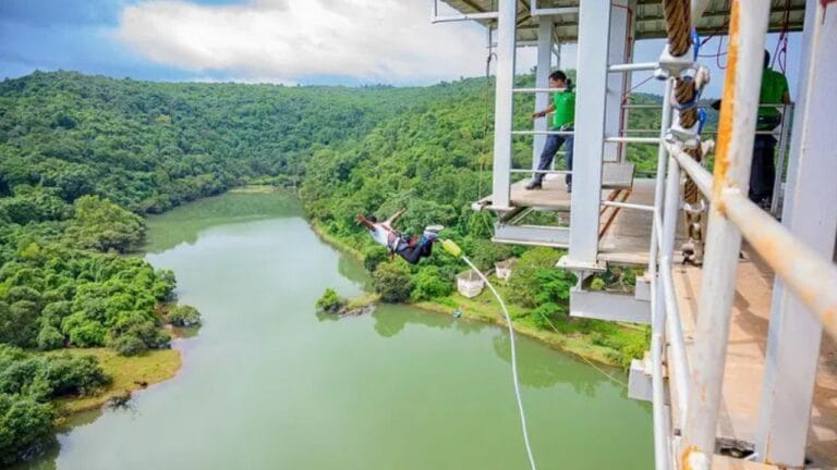 Goa bungee jumping price list with offer price and coupon booking