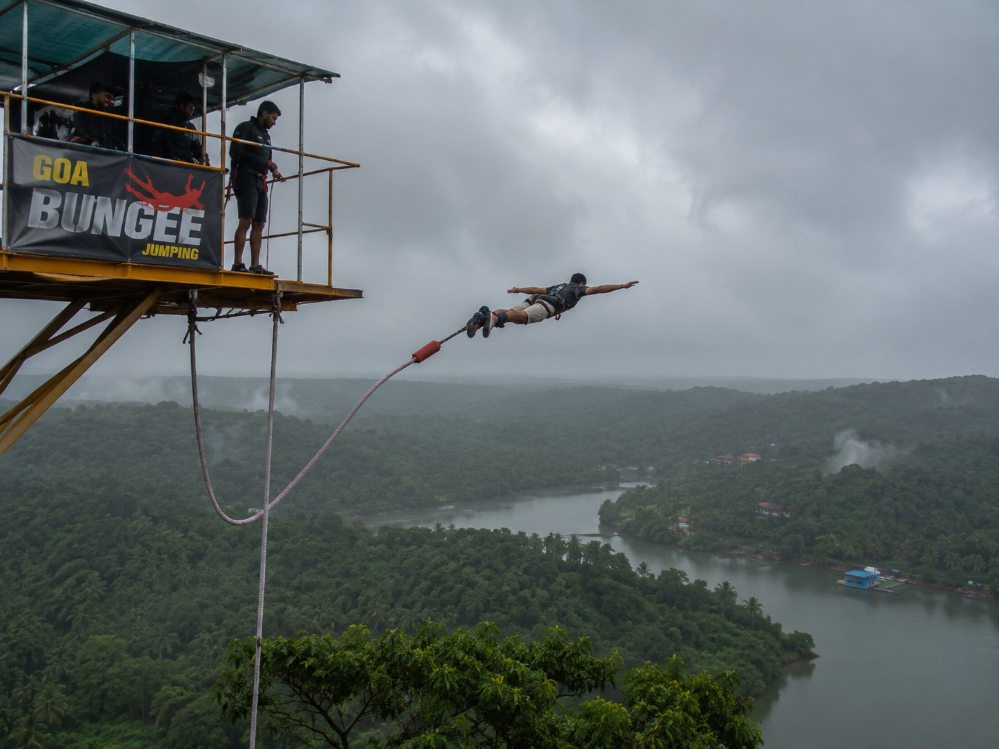 Goa bungee jumping monsoon adventure