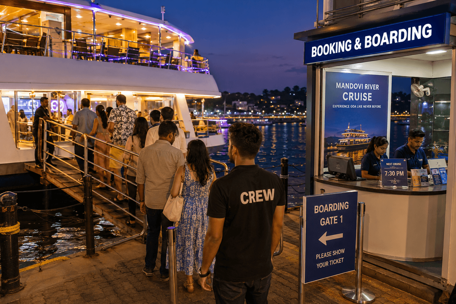Goa cruise booking boarding point guide