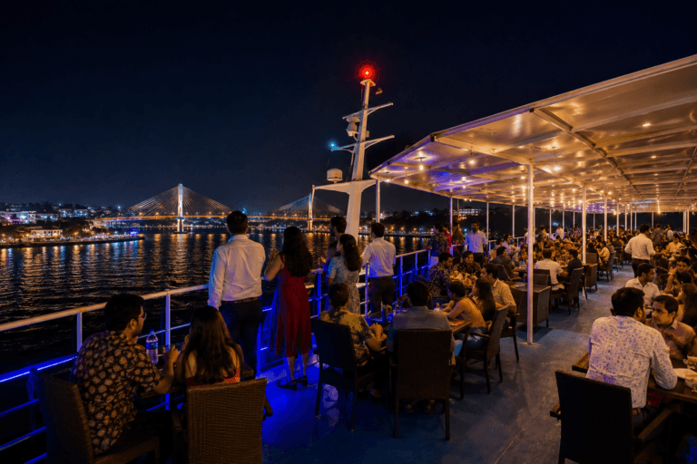 Goa dinner cruise deck experience with river view
