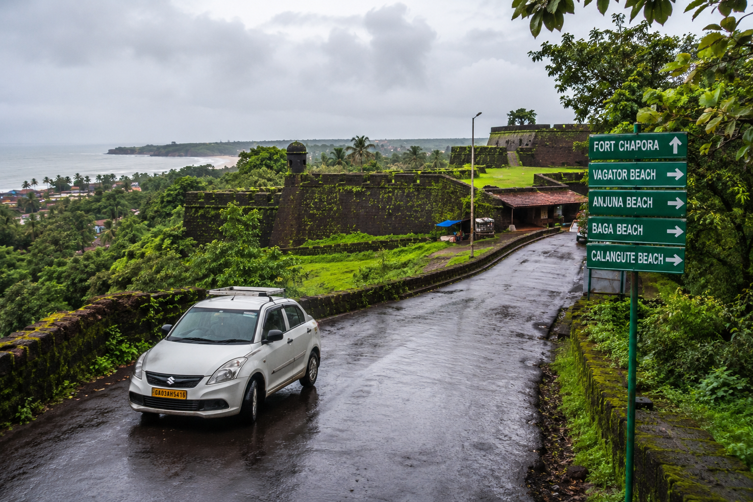 North Goa sightseeing during monsoon
