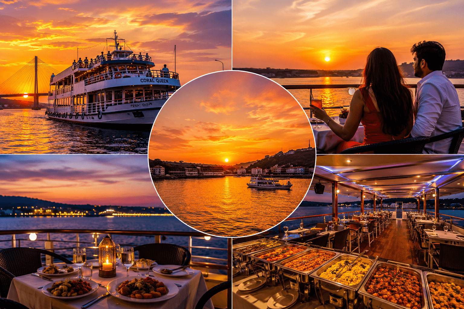 Sunset cruise experience in Goa over the Mandovi River