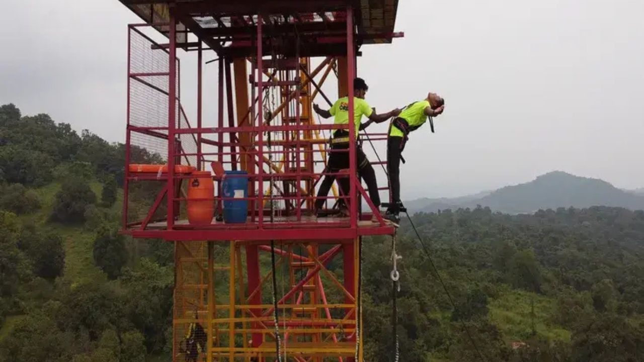 Vadaval bungee jumping platform Goa
