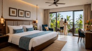 4 star hotel near Baga Beach for Goa Package from Madgaon Railway Station