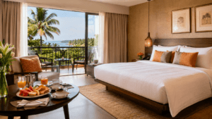 4 star hotel near Baga Beach with deluxe room and breakfast for Mopa Airport Goa Package