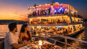 Goa dinner cruise party for Goa Package 3 Night 4 Days from Thivim Railway Station