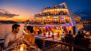 Goa dinner cruise party for Goa Package from Karmali Railway Station