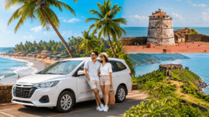 North Goa private taxi sightseeing for Goa Package from Karmali Railway Station