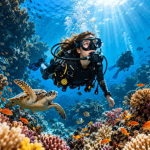 Paradise Beach Scuba Diving in Goa – 15 minutes guaranteed underwater time with certified instructor and full diving equipment