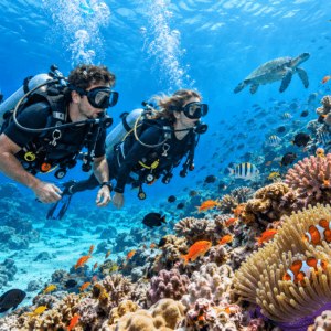 Paradise Beach Scuba Diving in Goa – 30 minutes guaranteed underwater time with certified instructor and full diving equipment